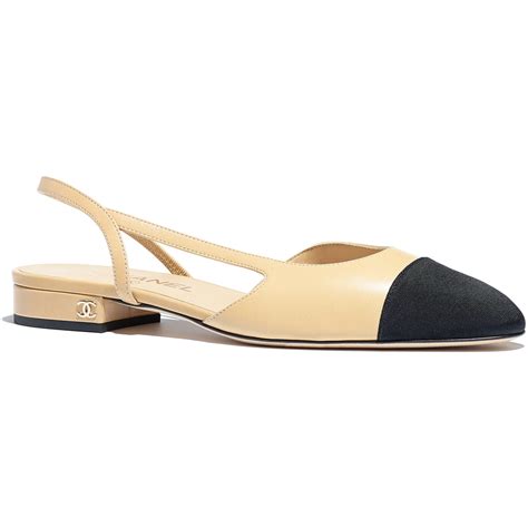 chanel slingback flats replicas|chanel slingback beige and black.